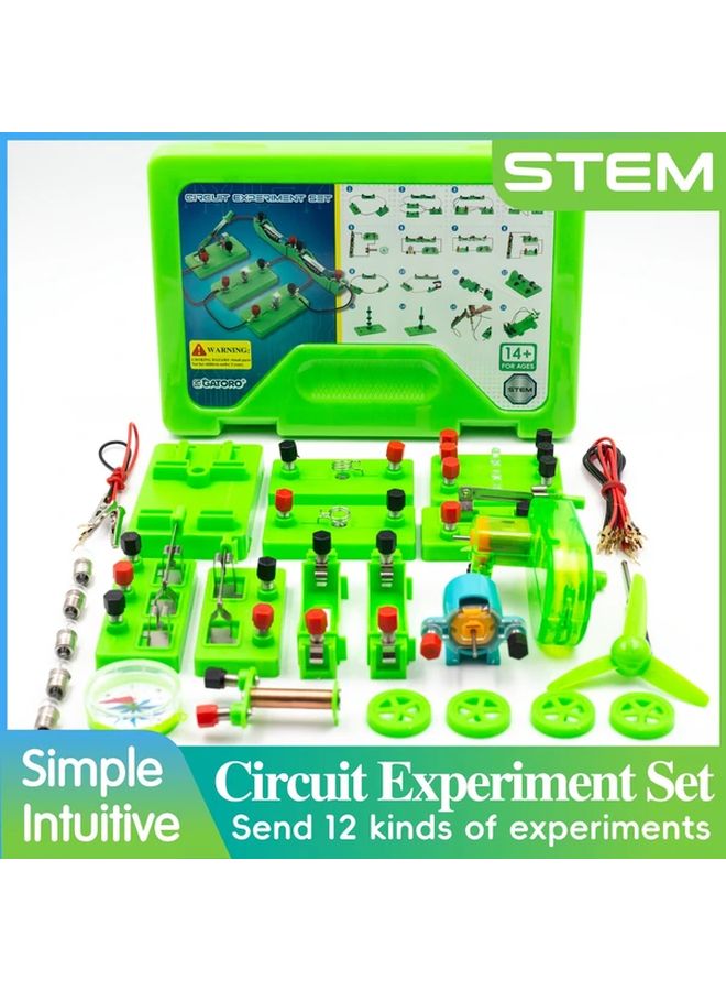 مجموعة تجارب الفيزياء موديل A2 مع لوحة LED محرك مروحة بوصلة إمدادات مختبر STEM التعليمي - Image 1